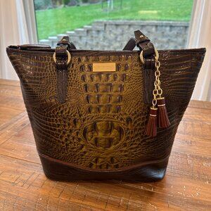 Brahmin Ashley Tote – Pecan/Toasted Almond Glossy Melbourne